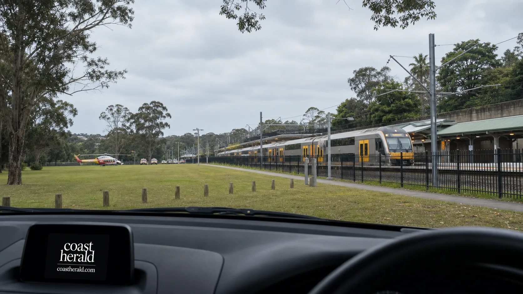 Man flown to Royal North Shore Hospital after being struck by train at Gosford