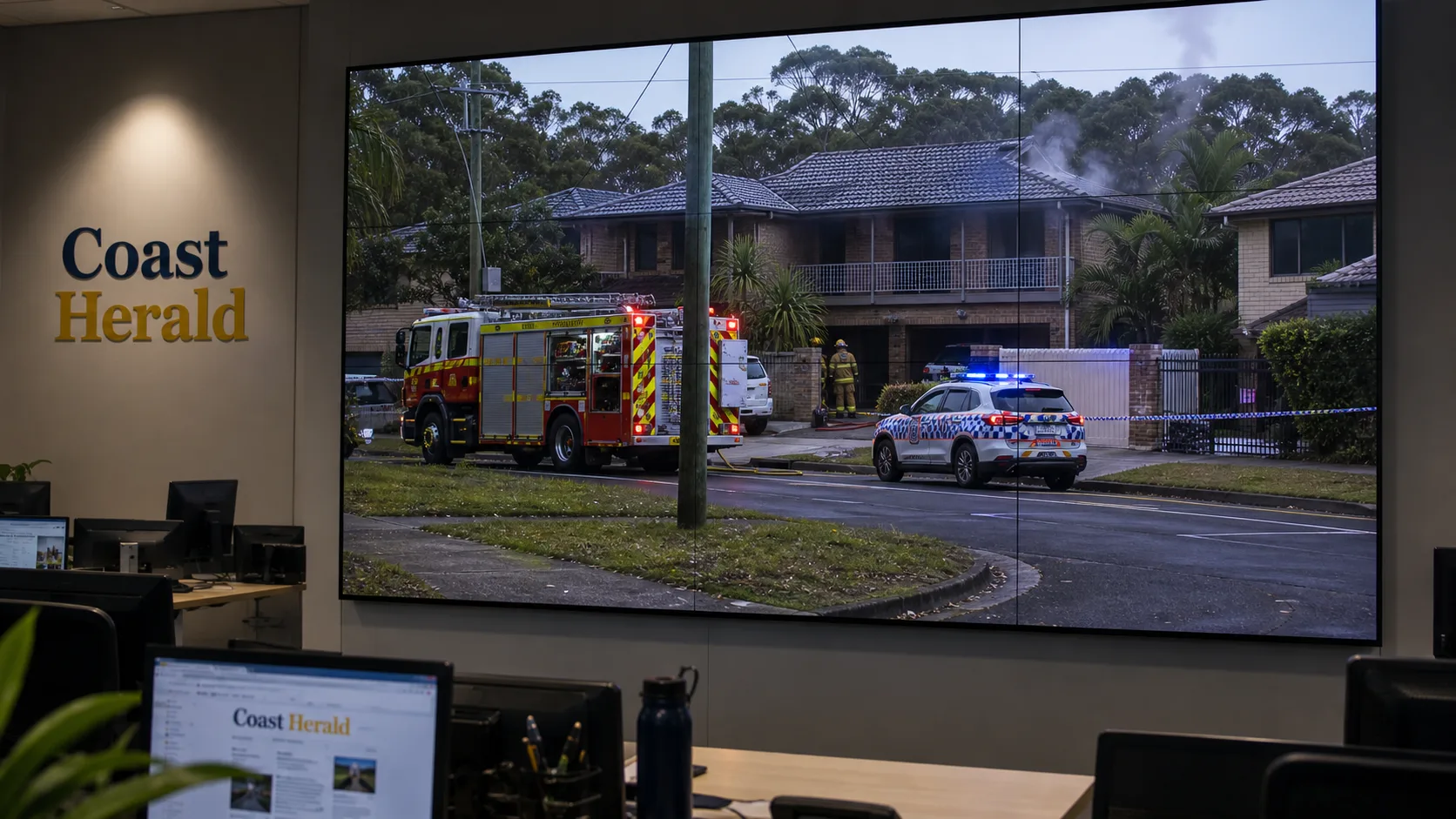 Wyong house fire extinguished after one person taken to hospital