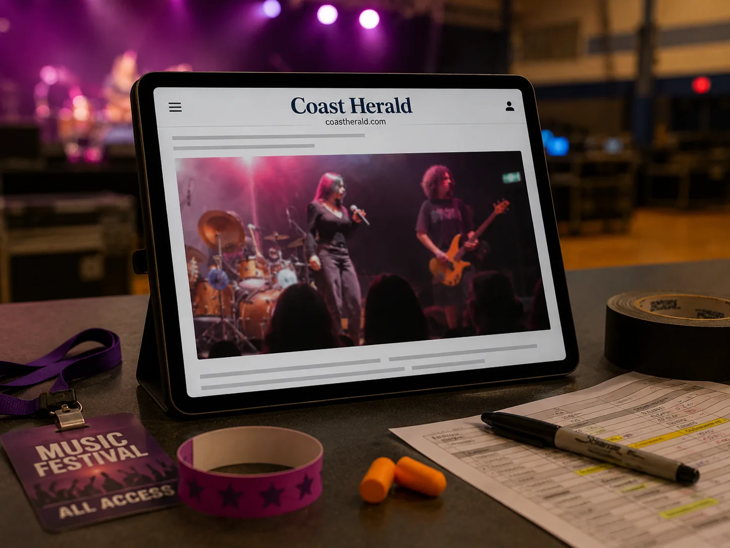 Northlakes students turn school gym into Northwave music festival