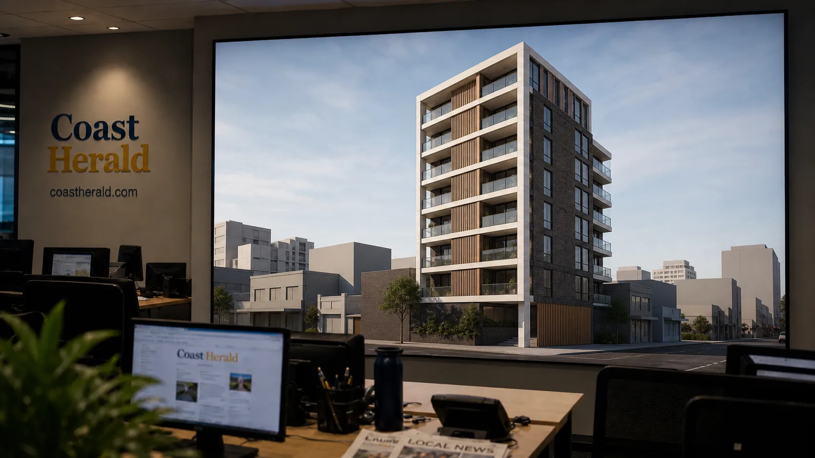 Seven-storey apartment plan lodged for small Gosford CBD site