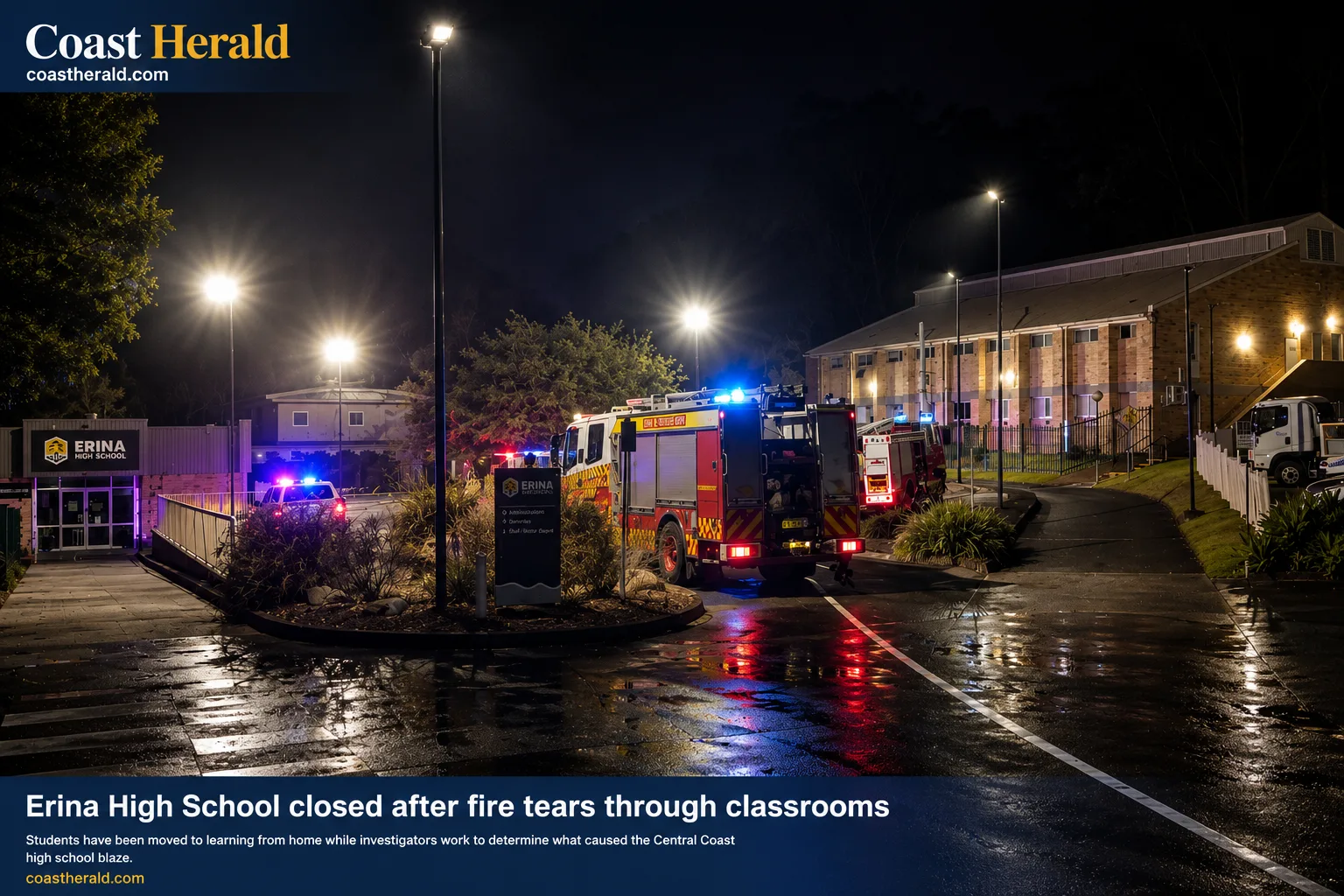 Erina High School closed after fire tears through classrooms