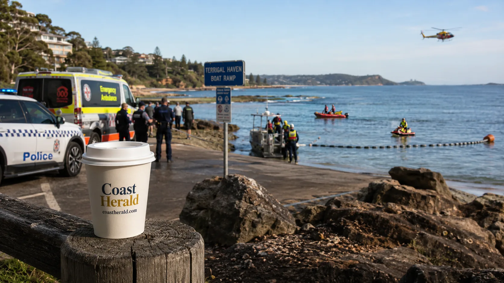 Terrigal water search stood down after object identified as drum line