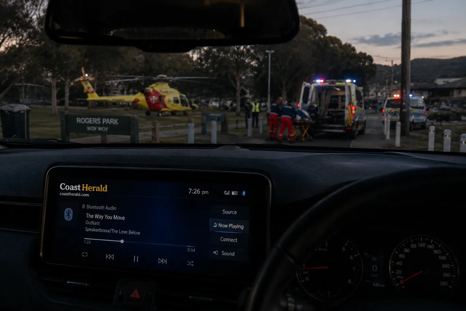 Child taken by road to Gosford Hospital after Umina scalding incident