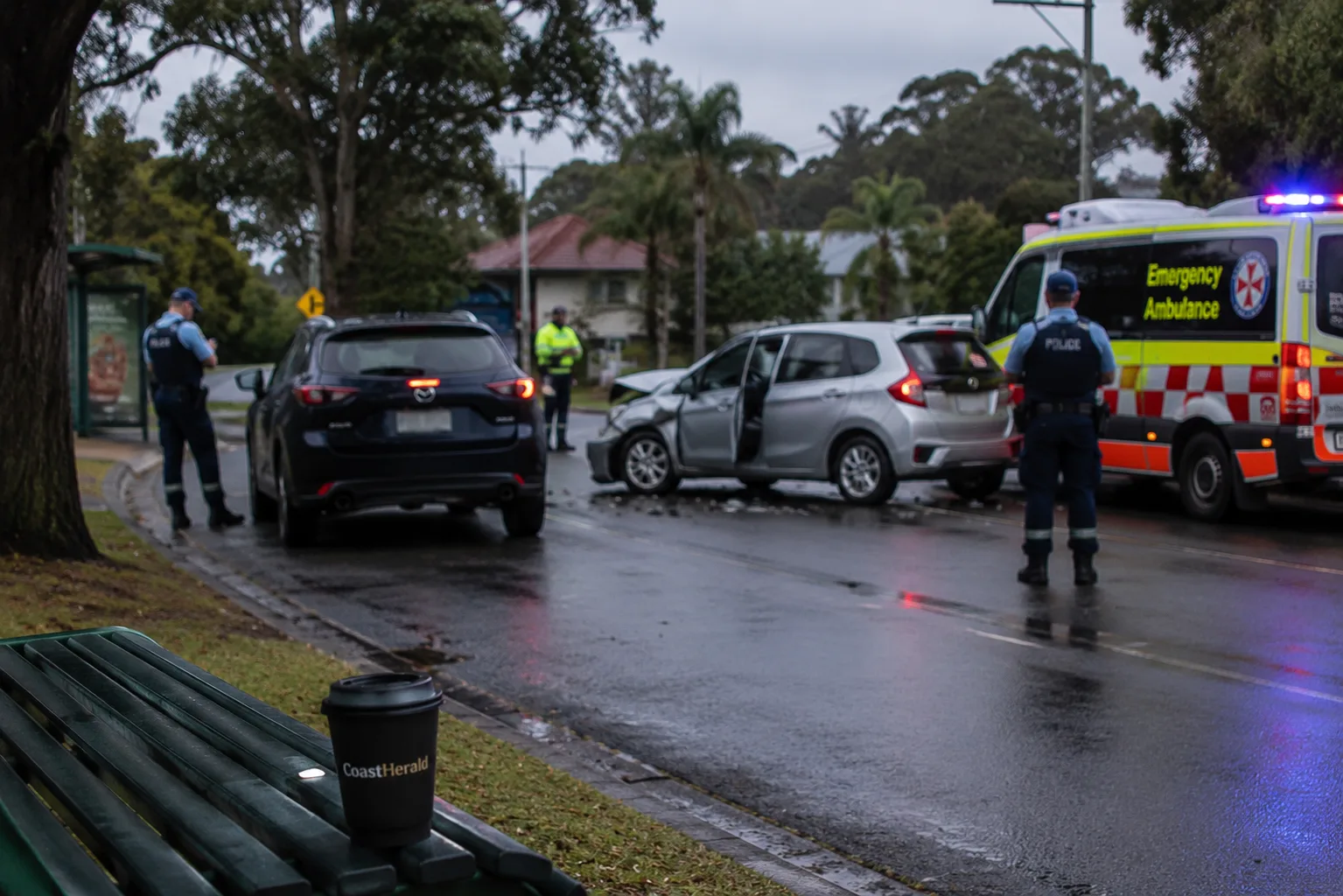 Scene cleared after two-car crash at Point Clare